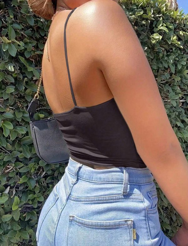 Haut de Camisole d'été Décontracté à Lacets Creux EZwear - Parfait pour les journées chaudes