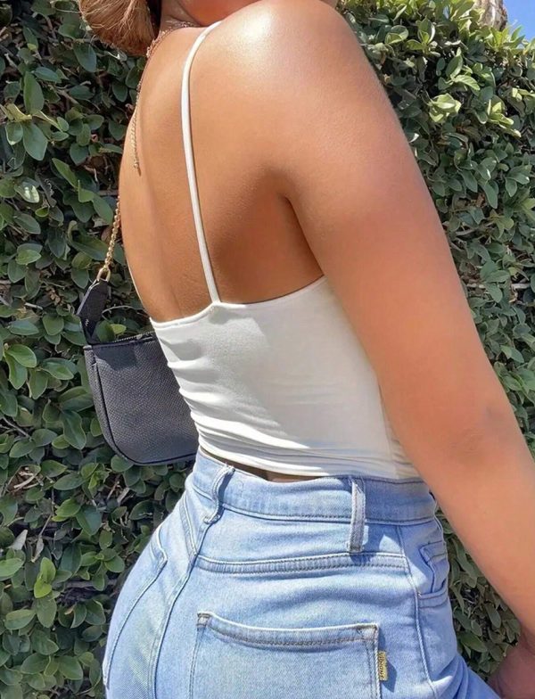 Haut de Camisole d'été Décontracté à Lacets Creux EZwear - Parfait pour les journées chaudes
